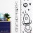 Headwaters Studio Outer Space Growth Chart - Growth Chart for Wall Height Chart for Kids Height Growth for Kids Height Measurement Growth Kids Growth Chart Height Measurement Tool-White - 63 x 6.7