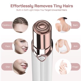Electric Painless Hair Remover, Facial Hair Removal for Women - as Seen on TV Face Shaver, Hair Removal Device with 2 Replacement Heads Electric Painless Hair Remover, Facial Hair Removal for Women - as Seen on TV Face Shaver, Hair Removal Device with 2 Replacement Heads