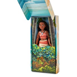 Disney Store Girl\'s Disney Princess Classic Doll (Moana), 11 Inches, Includes Brush with Molded Details, Fully Posable Toy in Classic Outfit