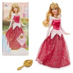 Disney Store Official Disney Princess Classic Doll (Aurora from Sleeping Beauty), 11 Inches, Includes Brush with Molded Details, Fully Posable Toy in Classic Outfit - Disney Princess Toys for Girls