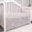 Belsden 3 Piece Crib Bedding Set for Baby Boys Girls, Classic Nursery Bedding Essential Including Comforter, Crib Sheet and Crib Skirt, Ultra Soft Cozy, Star Light Grey