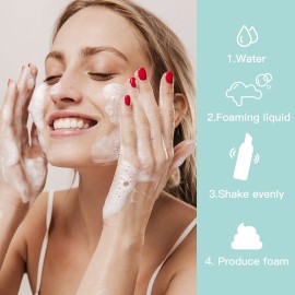 Owlyee 2oz Foam Bottle (3PCS) Empty Foaming Pump Dispenser for Hand Soap, Lash Cleanser, Shampoo to Travel (60ml, Green)