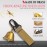 Solid Brass 1.5 Loud Bear Bells for Hikers,with Silencer and Emergency Whistle for Hiking, Biking, Fishing, Rock Cimbing (2 Sets)