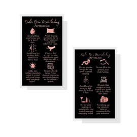 Boutique Marketing LLC Ombre Brow Microshading Aftercare Instructions Card | 50 Pack 2x3.5 inches Business Size Snatched Brows Black with Rose Gold Foil Color Design, black, rose gold Boutique Marketing LLC Ombre Brow Microshading Aftercare Instructions Card | 50 Pack 2x3.5 inches Business Size Snatched Brows Black with Rose Gold Foil Color Design, black, rose gold