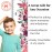 Headwaters Studio Growth Chart for Wall - Height Chart for Kids, Wall Hanging Growth Chart, Baby Nursery Height Measurement, Kids Growth Chart Wall, Growth Chart for Kids - Floral - Pink - 63 x 6.7