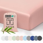 Tafts Crib Sheets, 100% Viscose derived from Bamboo Fitted, Girls, Boys & Unisex, 8 Inch Deep Pocket, Standard Crib & Toddler Mattress, Cooling, Soft, 360 Elastic, Lifetime Quality, (28 x 52 Pink)