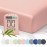 Tafts Crib Sheets, 100% Viscose derived from Bamboo Fitted, Girls, Boys & Unisex, 8 Inch Deep Pocket, Standard Crib & Toddler Mattress, Cooling, Soft, 360 Elastic, Lifetime Quality, (28 x 52 Pink)