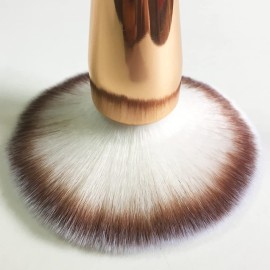 RN BEAUTY Premium Makeup Brush Kabuki Brushes Blush Brush Powder Brush Foundation Brush Bronzer Contour Face Blender Brush Blending Buffing Multifunction Cosmetics Tools Full Coverage (Rose Gold/Black)