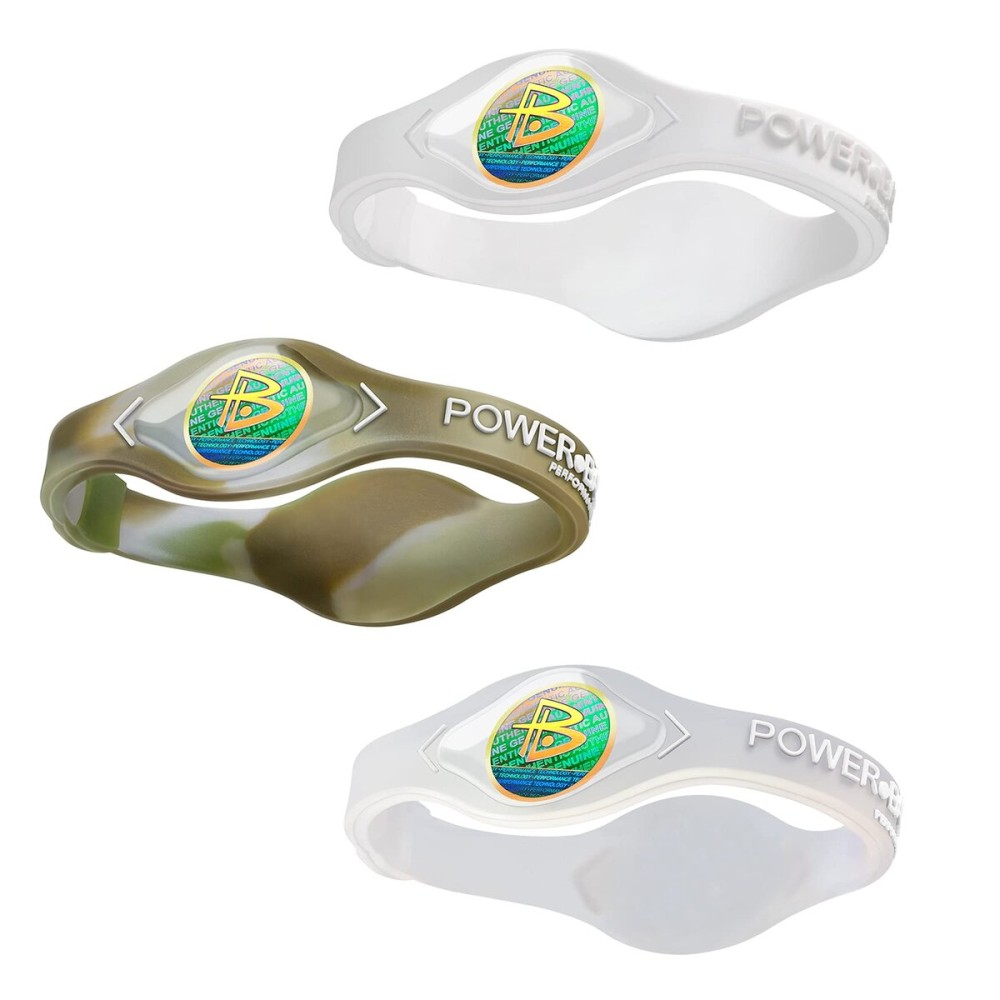 Power Balance The Original Genuine Performance Wristband, Silicone Rubber Wristbands Bracelets Sports Bracelets Wristband for Men Women, 3 in Rubber Bracelets, Size of MM and LM19.0CM/L20.5CM