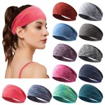 Jesries Women\'s Workout Headbands Non Slip Sport Sweatbands Yoga Hairbands for Travel Fitness Athletic Elastic Moisture Wicking for Girls