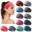 Jesries Women\'s Workout Headbands Non Slip Sport Sweatbands Yoga Hairbands for Travel Fitness Athletic Elastic Moisture Wicking for Girls