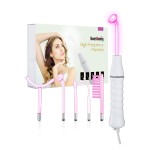 High Frequency Facial Wand/Machine with 5 Argon Parts Skin Care Tool for Wrinkles Reducing Face Skin Tightening.