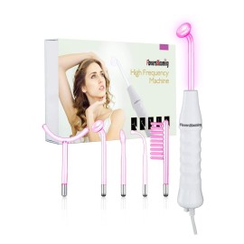 High Frequency Facial Wand/Machine with 5 Argon Parts Skin Care Tool for Wrinkles Reducing Face Skin Tightening.