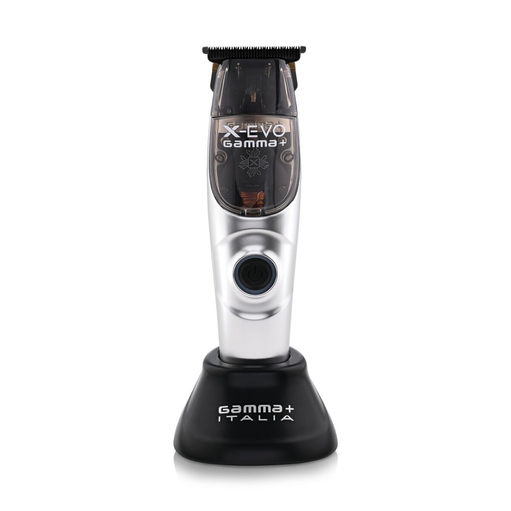 GAMMA+ X-Evo Trimmer Microchipped Magnetic Motor with Interchangeable Lids Matte Colors, Charging Stand GAMMA+ X-Evo Trimmer Microchipped Magnetic Motor with Interchangeable Lids Matte Colors, Charging Stand