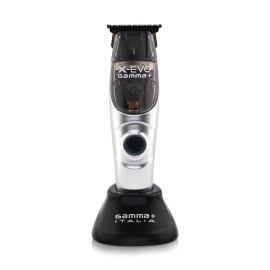 GAMMA+ X-Evo Trimmer Microchipped Magnetic Motor with Interchangeable Lids Matte Colors, Charging Stand