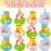 ArtCreativity Carnival Rubber Duckies for Kids, Pack of 12 Cute Duck Bathtub Pool Toys, Fun Carnival Supplies, Birthday Party Favors for Boys and Girls