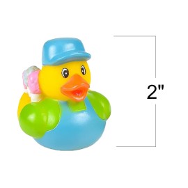 ArtCreativity Carnival Rubber Duckies for Kids, Pack of 12 Cute Duck Bathtub Pool Toys, Fun Carnival Supplies, Birthday Party Favors for Boys and Girls