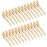 24 Packs Duck Bill Clips, Bantoye 2.75 Inches Rustproof Metal Alligator Curl Clips with Holes for Hair Styling, Hair Coloring, Gold