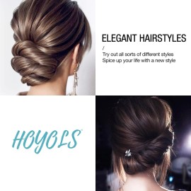 HOYOLS U Shaped Assorted Size Hair Bobby Pins, Metal Bun Clips Hairpin Crimped Design with Ball Tips for Women Girls Grips Hairstyle, 150 Count Bulk Pack (Brown) HOYOLS U Shaped Assorted Size Hair Bobby Pins, Metal Bun Clips Hairpin Crimped Design with Ball Tips for Women Girls Grips Hairstyle, 150 Count Bulk Pack (Brown)