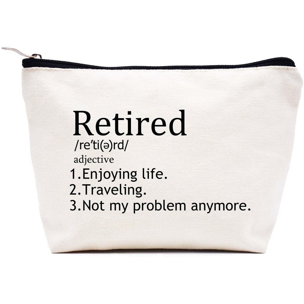 Retirement Appreciation Gifts for Colleagues -Makeup Bag Cosmetic Bag Travel Pouch -Coworker Leaving Going Away Retirement Gift for Mom,Boss,Teachers,Nurse,Friends,Sister-Not My Problem Anymore Retirement Appreciation Gifts for Colleagues -Makeup Bag Cosmetic Bag Travel Pouch -Coworker Leaving Going Away Retirement Gift for Mom,Boss,Teachers,Nurse,Friends,Sister-Not My Problem Anymore