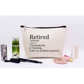Retirement Appreciation Gifts for Colleagues -Makeup Bag Cosmetic Bag Travel Pouch -Coworker Leaving Going Away Retirement Gift for Mom,Boss,Teachers,Nurse,Friends,Sister-Not My Problem Anymore Retirement Appreciation Gifts for Colleagues -Makeup Bag Cosmetic Bag Travel Pouch -Coworker Leaving Going Away Retirement Gift for Mom,Boss,Teachers,Nurse,Friends,Sister-Not My Problem Anymore