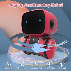 KaeKid Robots for Girls 3-5, Interactive Smart Robotic with Touch Sensor, Voice Control, Speech Recognition, Singing, Dancing, Repeating and Recording, Birthday Gifts for 3+ Year Old Kids Boys Girls