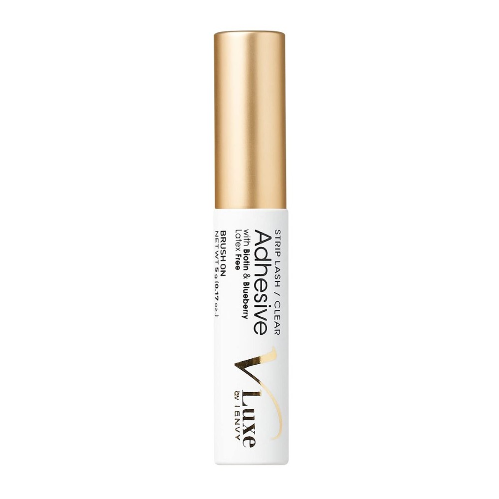 V Luxe by iEnvy Waterproof Strip Lash Adhesive Clear, Latex-FREE, Biotin Infused