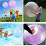 2 pcs Bubble Ball Toy for Kids 27inch Inflatable Water Bubble Ball Balloon Beach Ball Garden Ball for Outdoor Indoor Play, Soft Rubber Ball Balloon