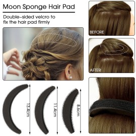 12 Pieces Hair Styling Set: Sponge, Invisible Clips, Combs, Volume Inserts, Hair Extensions Accessories (Black, Coffee, Dark Brown) 12 Pieces Hair Styling Set: Sponge, Invisible Clips, Combs, Volume Inserts, Hair Extensions Accessories (Black, Coffee, Dark Brown)