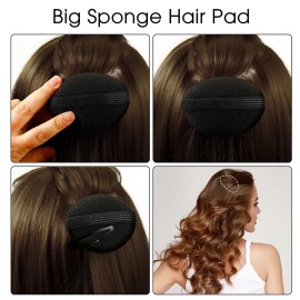 12 Pieces Hair Styling Set: Sponge, Invisible Clips, Combs, Volume Inserts, Hair Extensions Accessories (Black, Coffee, Dark Brown) 12 Pieces Hair Styling Set: Sponge, Invisible Clips, Combs, Volume Inserts, Hair Extensions Accessories (Black, Coffee, Dark Brown)