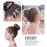 Hair Donut Bun Maker, Ring Style Bun, Chignon Hair Increase Doughnut Shaper for Thick and Long Hair (XX-Large, 5.5 Inch/Black)