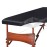 Massage Table Cover, Silky Massage Table Sheets(36 W x 77 L x 7 D), Reusable Spa Bed Sheets Salon Table Protective Cover, Satin & Wrinkle-Resistant, Machine Washable, Black