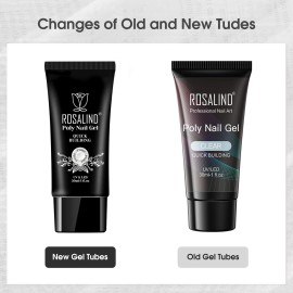 Rosalind Clear Poly Nail Gel Extension, 2PCS 30ML Acrylic Builder Gel, Clear Colors Rosalind Clear Poly Nail Gel Extension, 2PCS 30ML Acrylic Builder Gel, Clear Colors