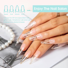 Rosalind Clear Poly Nail Gel Extension, 2PCS 30ML Acrylic Builder Gel, Clear Colors Rosalind Clear Poly Nail Gel Extension, 2PCS 30ML Acrylic Builder Gel, Clear Colors