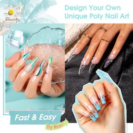 Rosalind Clear Poly Nail Gel Extension, 2PCS 30ML Acrylic Builder Gel, Clear Colors Rosalind Clear Poly Nail Gel Extension, 2PCS 30ML Acrylic Builder Gel, Clear Colors
