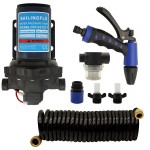 Sailingflo Water Pressure Diaphragm Pump Electric 12 Volt DC 60 PSI 7 GPM 5 Chamber with 1/2 Inch FNPT Ports for Marine RV Boat Yacht Mini Motor