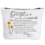 Mom\'s Love Letter Makeup Bag - Birthday Gift for Daughter with Encouragement Note