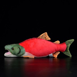 ZHONGXIN 15 Cute Sockeye Salmon Plush Toy, Stuffed Animal for Kids, Deep Sea Collection Gift (Sockeye Salmon)