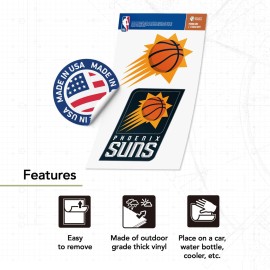 Desert Cactus Phoenix Suns Sticker NBA Officially Licensed Vinyl Decal Laptop Water Bottle Car Scrapbook (4 Inch)