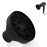 Silicone Hair Dryer Diffuser Collapsible 6 Colors Available Portable Hair Salon Tools for Home and Travel (Black)
