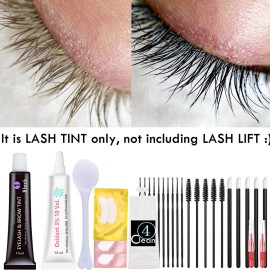 Lash T-i-n-t Kit Black, 15ml Eyelash D-y-e, Full Brow T.i.n.t. Set With Tools, DIY Eyelash Eyebrow T-i-n-ting Makeup At Home, Be Voluminous And Energetic For 6 Weeks(Black Stain Mascara Look) Lash T-i-n-t Kit Black, 15ml Eyelash D-y-e, Full Brow T.i.n.t. Set With Tools, DIY Eyelash Eyebrow T-i-n-ting Makeup At Home, Be Voluminous And Energetic For 6 Weeks(Black Stain Mascara Look)