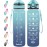 Enerbone 32 oz Drinking Water Bottle with Times to Drink and Straw, Motivational with Carrying Strap, Leakproof BPA & Toxic Free, Ensure You Drink Enough Water for Fitness Gym Outdoor