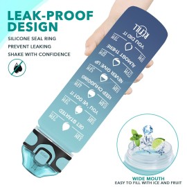 Enerbone 32 oz Drinking Water Bottle with Times to Drink and Straw, Motivational with Carrying Strap, Leakproof BPA & Toxic Free, Ensure You Drink Enough Water for Fitness Gym Outdoor Enerbone 32 oz Drinking Water Bottle with Times to Drink and Straw, Motivational with Carrying Strap, Leakproof BPA & Toxic Free, Ensure You Drink Enough Water for Fitness Gym Outdoor