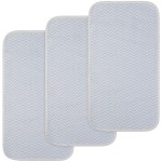 BlueSnail Ultra Soft and Absorbt Quilted Waterproof Changing Pad Liner 3pk (Blue)