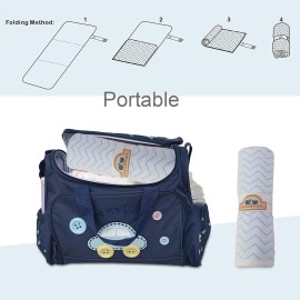 BlueSnail Ultra Soft and Absorbt Quilted Waterproof Changing Pad Liner 3pk (Blue)