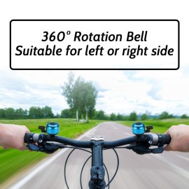 Paliston Bike Bell Bicycle Bell Crisp Sound for Adults Kids Boys Girls Blue & Pink