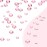 Bememo 3456 Pcs Crystals Diamond Rhinestones AB Clear Flat Back Round Gems Flatback Glass Mixed Size Crystals Gems for Crafts Clothes Shoes Makeup Bags Decor, 6 Sizes(Pink)