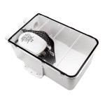 SAILINGFLO Marine Shower Sump Pump Kit System Drain Box-12V 750GPH Built-in Automatic Bilge Pump. Multi-Port Intlet for Marine, Yacht, Boat, Rvs