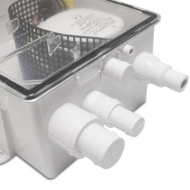 SAILINGFLO Marine Shower Sump Pump Kit System Drain Box-12V 750GPH Built-in Automatic Bilge Pump. Multi-Port Intlet for Marine, Yacht, Boat, Rvs