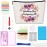 Floral Wedding Emergency Kit for Bride Wedding Survival Set with Makeup Bag, Bridal Shower Kit Gift Present Fun Engagement Present for Bride Emergency Supplies(Elegant Series)